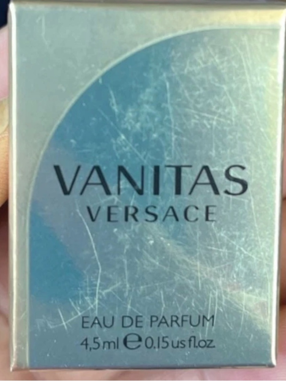 Versace Vanitas Mini Bottle - Clear with Gold Accents 4.5ml Eau de Parfum
